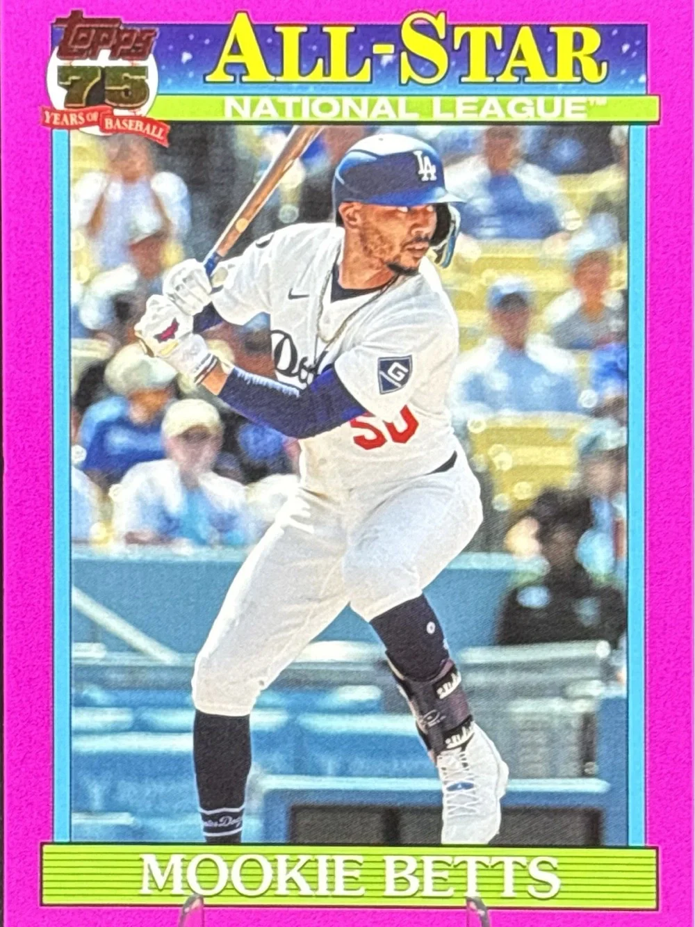 Topps Pink Border All-Star Mookie Betts Baseball Card